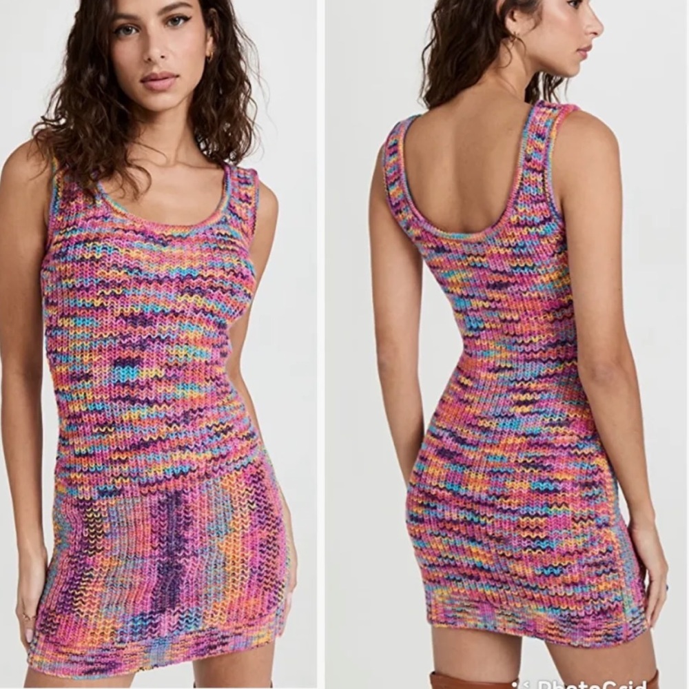 NWT STAUD Gardenia Sweater Knot Mini Dress - Size M